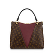LV V Tote MM Monogram Bordeaux