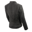 Leather Jacket with Shoulders