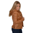Leather Jacket with Draw String