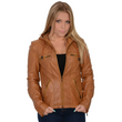 Leather Jacket with Draw String