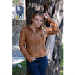 Leather Jacket with Draw String