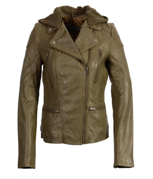 Jacket Leather  Look Zipper