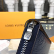 LV Zippy Organizer Epi Leather Blue and Gray