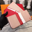 LV Pochette Felicie Epi Leather Rose Ballerine