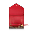 LV Victorine Wallet Damier Ebene Cerise Red