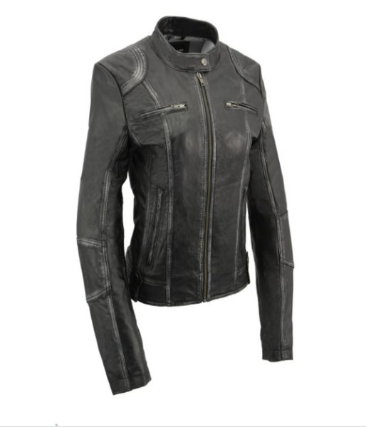 Leather Jacket Scuba Style