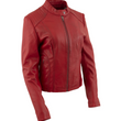 Leather Jacket with Collar
