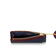 LV Zipped Card Holder Monogram Navy Red