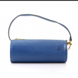 LV Soufflot Bag Black Epi Leather Blue