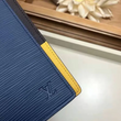 LV Brazza Wallet Epi Leather Blue