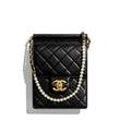 Chanel Clutch With Chain And Pearls Black best quality