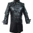 Trench Coat Real Cow Leather Coat