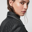 CARGO LEATHER BIKER JACKET