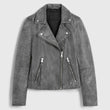 Iris Leather Biker Jacket