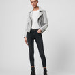 Mix Leather Biker Jacket