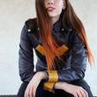 Women Bat Leather Jacket