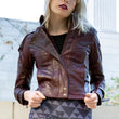 Womens leather jacket