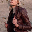 Womens leather jacket