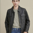 Greg Front Zip Trucker Jacket