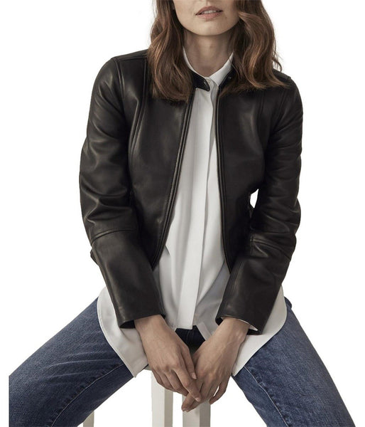 LEATHER CLEAN MOTO JACKET