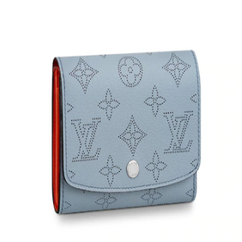 LV Iris Compact Wallet Mahina Bleu Horizon Pumpkin