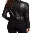 Sleeve Leather Moto Jacket