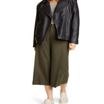 VINCE Leather Moto Jacket Women