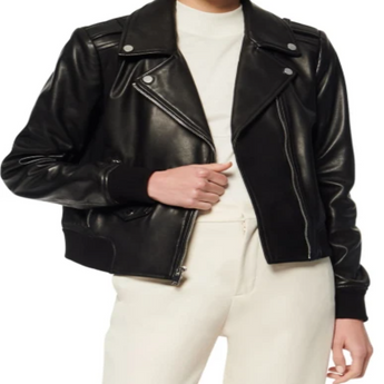 Sandino Leather Bomber Jacket
