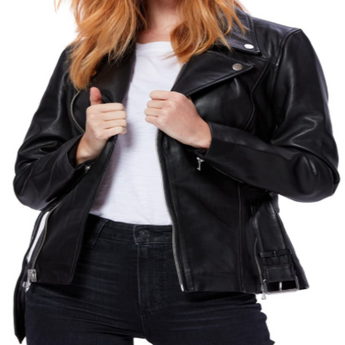 Dita Belted Leather Jacket