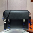 Prada Saffiano Leather Shoulder Bag Blue