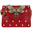 Gucci Broadway Leather Mini Bag Red