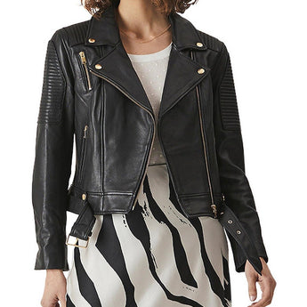 CLASSIC LEATHER BIKER JACKET