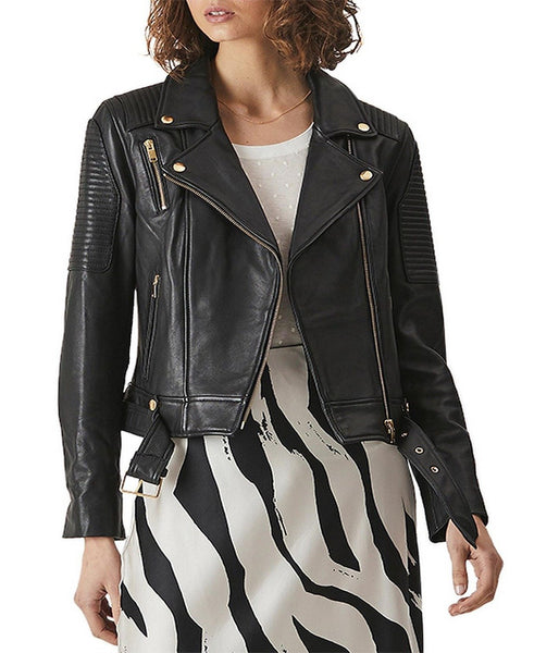 CLASSIC LEATHER BIKER JACKET
