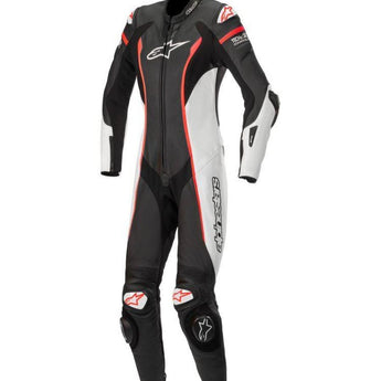 Ladies' One Piece Perforated Leather Suit