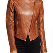 Sleeve Leather Moto Jacket
