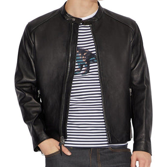 LEATHER RACER JACKET