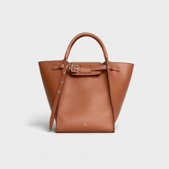 Celine Small Big Bag With Long Strap In Smooth Calfskin Tan