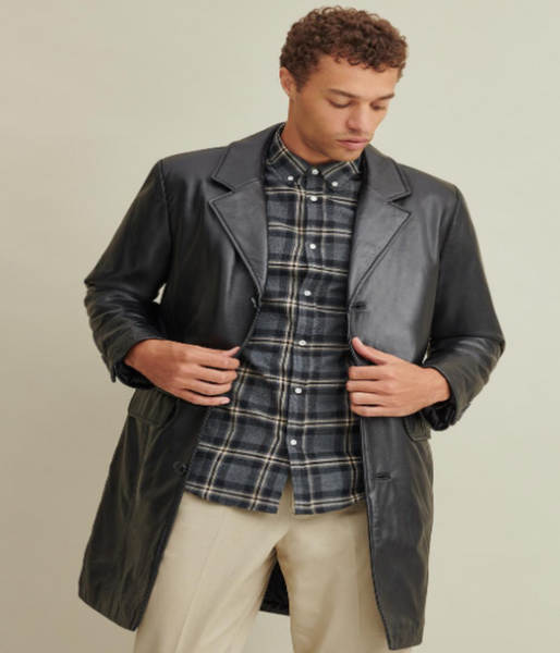 Carter Leather Topper Coat