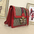 Gucci Queen Margaret GG Supreme Medium Shoulder Bag Red
