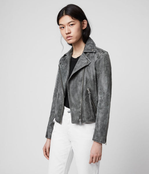 Iris Leather Biker Jacket
