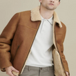 Zip Front Leather Jacket