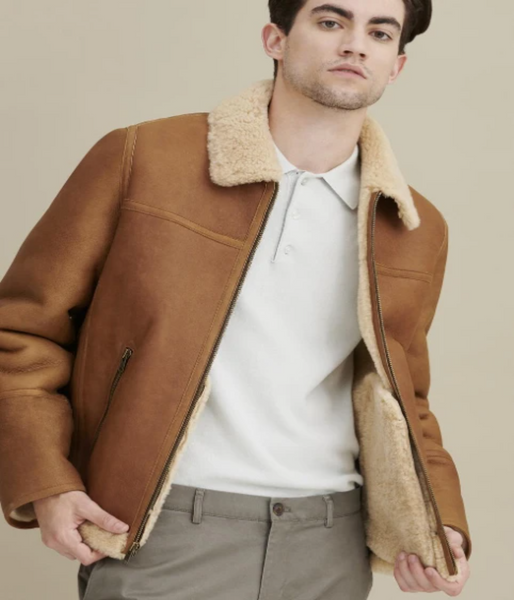 Zip Front Leather Jacket