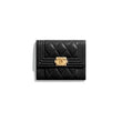 Chanel Boy Small Flap Wallet Black