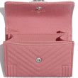 Chanel Boy Small Flap Wallet Pink