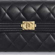 Chanel Boy Small Flap Wallet Black