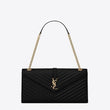 Saint Laurent Large Envelope Chain Bag Black
