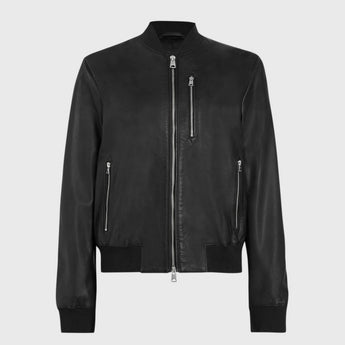 Remy Leather Bomber Jacket