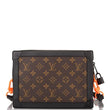 LV Soft Trunk Monogram Coated Canvas Black Trim