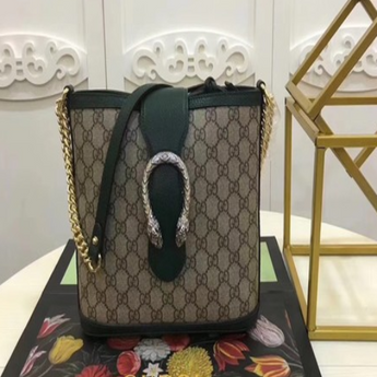 Gucci Dionysus Medium GG Bucket Bag Green