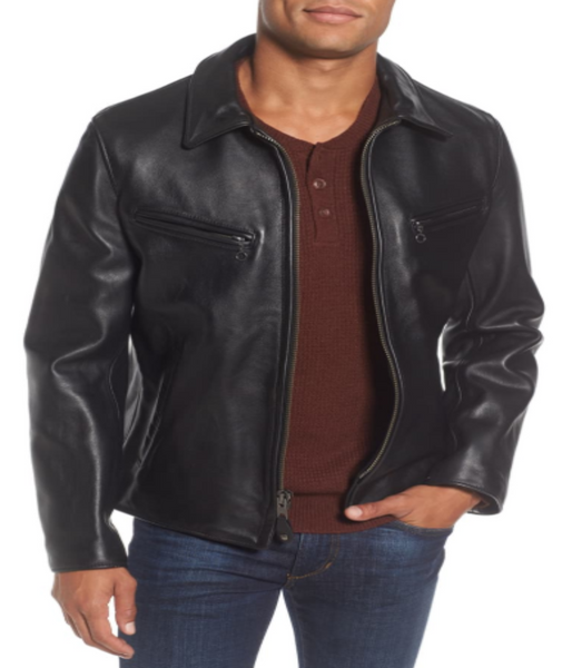 Slim Fit Leather Jacket